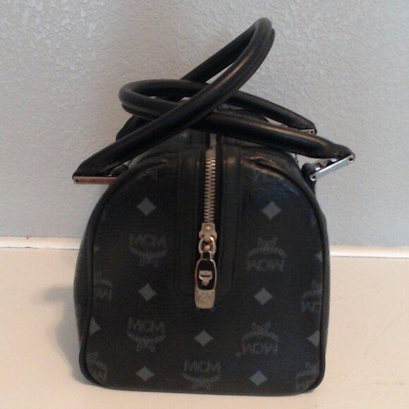 MCM Black Boston EUC with Original MCM Charm Included! - Picture 2 of 6